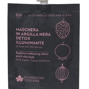 Maschera in argilla nera detox-illuminante - Biofficina Toscana