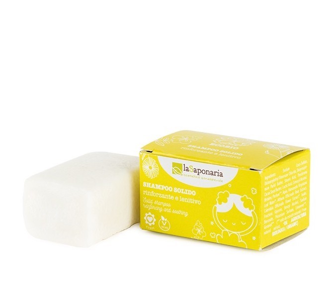 Strengthening and soothing solid shampoo 50g - La Saponaria