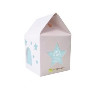 Snowflake house-lantern - Biocao + mint hand cream - La Saponaria