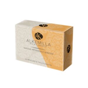 Handmade organic soap with linden and mimomsa scent - Alkemilla -